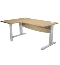 Scrivania Agorà Direction Compact - SX - fianco a L in metallo - L 160 cm - rovere Scrivania Agorà Direction Compact - SX - fianco a L in metallo - L 160 cm - rovere