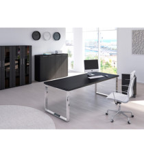 Scrivania direzionale Prestige Metal - 180 x 90 x 74 cm - nero venato Scrivania direzionale Prestige Metal - 180 x 90 x 74 cm - nero venato