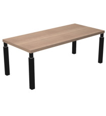 Scrivania direzionale Prestige Quadro - 180 x 90 cm - ciliegio arabis/nero Scrivania direzionale Prestige Quadro - 180 x 90 cm - ciliegio arabis/nero