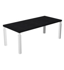 Scrivania direzionale Prestige Quadro - 180 x 90 cm - nero venato/bianco Scrivania direzionale Prestige Quadro - 180 x 90 cm - nero venato/bianco