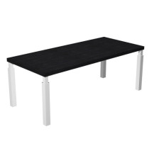 Scrivania direzionale Prestige Quadro - 180 x 90 cm - nero venato/bianco Scrivania direzionale Prestige Quadro - 180 x 90 cm - nero venato/bianco