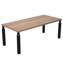 Scrivania direzionale Prestige Quadro - 210 x 90 cm - ciliegio arabis/nero Scrivania direzionale Prestige Quadro - 210 x 90 cm - ciliegio arabis/nero