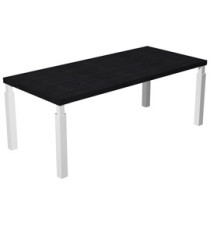 Scrivania direzionale Prestige Quadro - 210 x 90 cm - nero venato/bianco Scrivania direzionale Prestige Quadro - 210 x 90 cm - nero venato/bianco