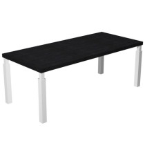Scrivania direzionale Prestige Quadro - 210 x 90 cm - nero venato/bianco Scrivania direzionale Prestige Quadro - 210 x 90 cm - nero venato/bianco