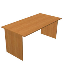 Scrivania Easy - lineare - 140 x 80 x 72 cm - noce chiaro Scrivania Easy - lineare - 140 x 80 x 72 cm - noce chiaro