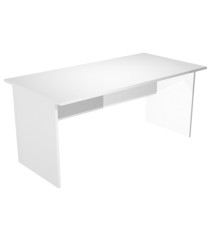 Scrivania Easy - lineare - 160 x 80 x 72 cm - bianco Scrivania Easy - lineare - 160 x 80 x 72 cm - bianco