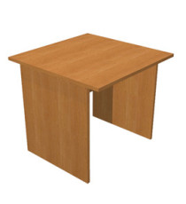 Scrivania Easy - lineare - 80 x 80 x 72 cm - noce chiaro Scrivania Easy - lineare - 80 x 80 x 72 cm - noce chiaro