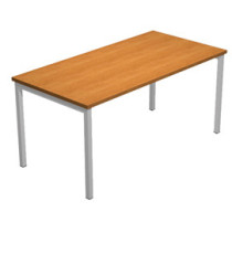 Scrivania Easy Plus - lineare - 120 x 80 x 72,5 cm - noce chiaro Scrivania Easy Plus - lineare - 120 x 80 x 72,5 cm - noce chiaro