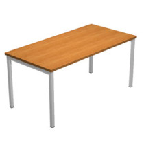 Scrivania Easy Plus - lineare - 140 x 80 x 72,5 cm - noce chiaro Scrivania Easy Plus - lineare - 140 x 80 x 72,5 cm - noce chiaro
