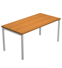 Scrivania Easy Plus - lineare - 160 x 80 x 72,5 cm - noce chiaro Scrivania Easy Plus - lineare - 160 x 80 x 72,5 cm - noce chiaro