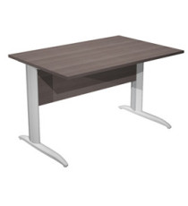 Scrivania lineare Easy - 120 x 80 x 72 cm - Frassino toscano/grigio alluminio Scrivania lineare Easy - 120 x 80 x 72 cm - Frassino toscano/grigio alluminio