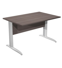 Scrivania lineare Easy - 120 x 80 x 72 cm - Frassino toscano/grigio alluminio Scrivania lineare Easy - 120 x 80 x 72 cm - Frassino toscano/grigio alluminio
