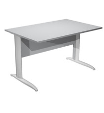 Scrivania lineare Easy - 120 x 80 x 72 cm - Grigio/grigio alluminio Scrivania lineare Easy - 120 x 80 x 72 cm - Grigio/grigio alluminio