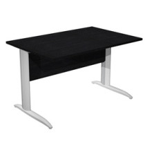 Scrivania lineare Easy - 120 x 80 x 72 cm - Nero venato/grigio alluminio Scrivania lineare Easy - 120 x 80 x 72 cm - Nero venato/grigio alluminio