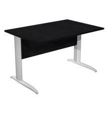 Scrivania lineare Easy - 120 x 80 x 72 cm - Nero venato/grigio alluminio Scrivania lineare Easy - 120 x 80 x 72 cm - Nero venato/grigio alluminio