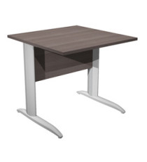 Scrivania lineare Easy - 80 x 80 x 72 cm - Frassino toscano/grigio alluminio Scrivania lineare Easy - 80 x 80 x 72 cm - Frassino toscano/grigio alluminio