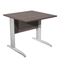 Scrivania lineare Easy - 80 x 80 x 72 cm - Frassino toscano/grigio alluminio Scrivania lineare Easy - 80 x 80 x 72 cm - Frassino toscano/grigio alluminio