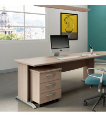 Scrivania Operativa Agorà Basic - fianchi a L melaminico - 140 x 80 x H 73 cm - rovere Scrivania Operativa Agorà Basic - fianchi a L melaminico - 140 x 80 x H 73 cm - rovere