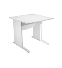 Scrivania Operativa Agorà Basic - fianchi a L melaminico - 80 x 80 x H 73 cm - bianco Scrivania Operativa Agorà Basic - fianchi a L melaminico - 80 x 80 x H 73 cm - bianco
