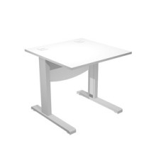 Scrivania Operativa Agorà Basic - fianchi a L metallo - 80 x 80 x L 73 cm - bianco Scrivania Operativa Agorà Basic - fianchi a L metallo - 80 x 80 x L 73 cm - bianco