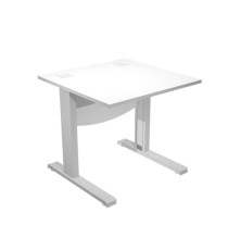 Scrivania Operativa Agorà Basic - fianchi a L metallo - 80 x 80 x L 73 cm - bianco Scrivania Operativa Agorà Basic - fianchi a L metallo - 80 x 80 x L 73 cm - bianco