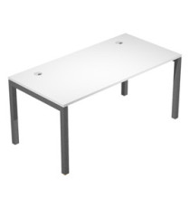 Scrivania singola Agorà - 120 x 80 x 74,6 cm - Bianco/antracite Scrivania singola Agorà - 120 x 80 x 74,6 cm - Bianco/antracite