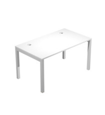 Scrivania singola Agorà - 140 x 80 x 72,5 cm - bianco Scrivania singola Agorà - 140 x 80 x 72,5 cm - bianco