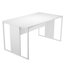 Scrivania singola Essence - 160 x 80 cm - Bianco - Gamba bianco Scrivania singola Essence - 160 x 80 cm - Bianco - Gamba bianco