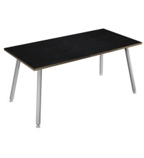 Scrivania Skinny Metal - 120 x 80 x H 74,4 cm - bianco / nero venato Scrivania Skinny Metal - 120 x 80 x H 74,4 cm - bianco / nero venato