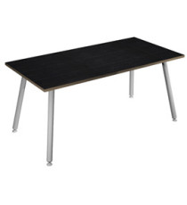 Scrivania Skinny Metal - 120 x 80 x H 74,4 cm - bianco / nero venato Scrivania Skinny Metal - 120 x 80 x H 74,4 cm - bianco / nero venato