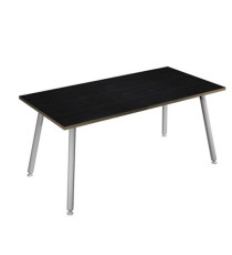 Scrivania Skinny Metal - 140 x 80 x H 74,4 cm - bianco / nero venato Scrivania Skinny Metal - 140 x 80 x H 74,4 cm - bianco / nero venato
