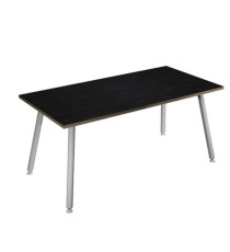 Scrivania Skinny Metal - 140 x 80 x H 74,4 cm - bianco / nero venato Scrivania Skinny Metal - 140 x 80 x H 74,4 cm - bianco / nero venato