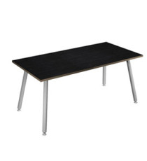 Scrivania Skinny Metal - 140 x 80 x H 74,4 cm - bianco / nero venato Scrivania Skinny Metal - 140 x 80 x H 74,4 cm - bianco / nero venato