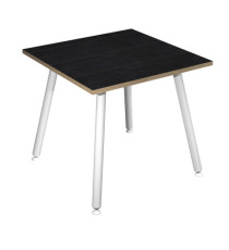 Scrivania Skinny Metal - 80 x 80 x H 74,4 cm - bianco / nero venato Scrivania Skinny Metal - 80 x 80 x H 74,4 cm - bianco / nero venato