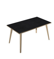 Scrivania Woody - 140 x 80 x H 74,4 cm - rovere / nero venato Scrivania Woody - 140 x 80 x H 74,4 cm - rovere / nero venato