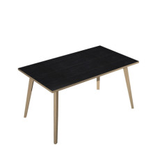 Scrivania Woody - 140 x 80 x H 74,4 cm - rovere / nero venato Scrivania Woody - 140 x 80 x H 74,4 cm - rovere / nero venato