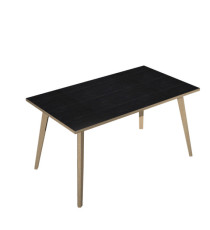 Scrivania Woody - 140 x 80 x H 74,4 cm - rovere / nero venato Scrivania Woody - 140 x 80 x H 74,4 cm - rovere / nero venato