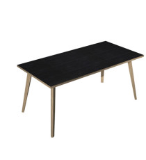 Scrivania Woody - 180 x 80 x H 74,4 cm - rovere / nero venato Scrivania Woody - 180 x 80 x H 74,4 cm - rovere / nero venato