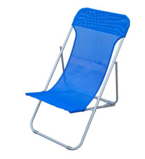 Sdraio pieghevole Beach - 70 x 72 x 45 cm - acciaio verniciato/texilene - blu - Garden Friend
