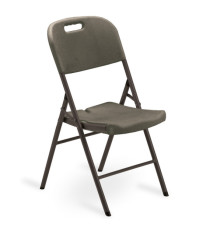 Sedia Horeca - pieghevole - 88 x 50 x 45 cm - HDPE - noce - Garden Friend