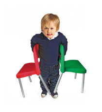 Sedia per bambini Piuma - H 31 cm - giallo - CWR