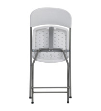 Sedia pieghevole - 43x43x83 cm - polietilene/acciaio verniciato - bianco - Serena Group Sedia pieghevole - 43x43x83 cm - polietilene/acciaio verniciato - bianco - Serena Group