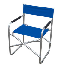 Sedia pieghevole Regista - 79 x 47 x 57 cm - alluminio/PVC - blu - Garden Friend