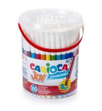 Pennarelli Joy - punta fine - colori assortiti - Carioca - Barattolo 100 pezzi