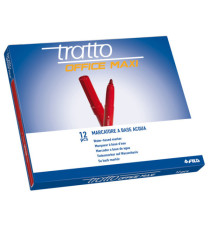 Pennarelli Office punta feltro - punta maxi - tratto 0,80-2,00mm - rosso  - Tratto - conf. 12 pezzi Pennarelli Office punta feltro - punta maxi - tratto 0,80-2,00mm - rosso  - Tratto - conf. 12 pezzi