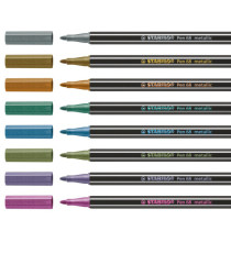 Pennarelli Pen 68 - colori assortiti metallic - Stabilo - scatola in metallo 8 pezzi Pennarelli Pen 68 - colori assortiti metallic - Stabilo - scatola in metallo 8 pezzi