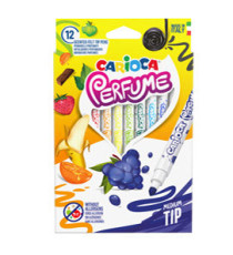 Pennarelli Perfume - punta 4,0 mm - colori assortiti - Carioca - astuccio 12 pezzi Pennarelli Perfume - punta 4,0 mm - colori assortiti - Carioca - astuccio 12 pezzi