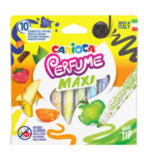 Pennarelli Perfume Maxi - punta 7,0mm - colori assortiti  - Carioca - astuccio 10 pezzi Pennarelli Perfume Maxi - punta 7,0mm - colori assortiti  - Carioca - astuccio 10 pezzi