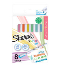 Pennarelli S-Note Duo - colori assortiti - Sharpie - conf. 8 pezzi Pennarelli S-Note Duo - colori assortiti - Sharpie - conf. 8 pezzi
