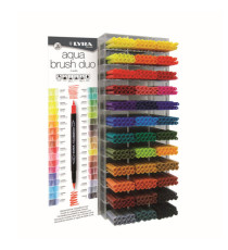 Pennarello Aqua Brush Duo - colori assortiti - Lyra - espositore 360 pezzi Pennarello Aqua Brush Duo - colori assortiti - Lyra - espositore 360 pezzi